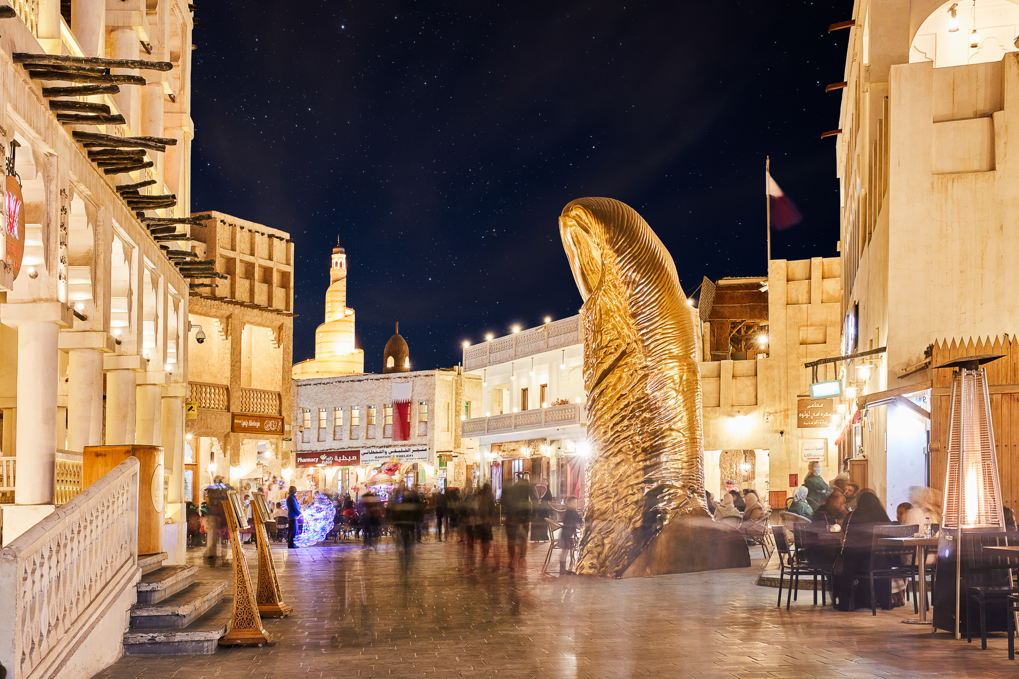 Сук Вакиф вечером — real photograph of Qatar, AL KHALIDIAH TOURISM private tours
