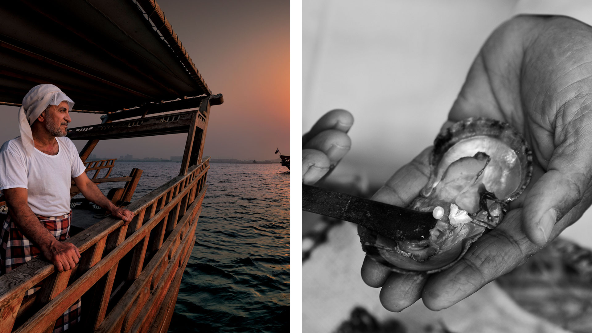 Traditional dhow at The Pearl